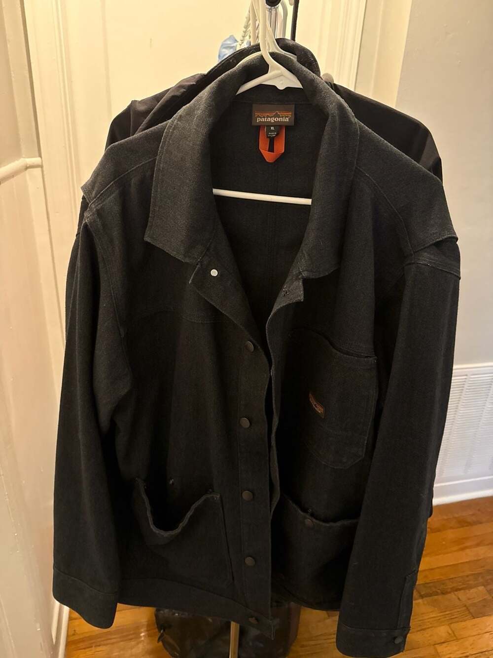 Patagonia Iron Forge Hemp Canvas Chore Coat Black Size XL